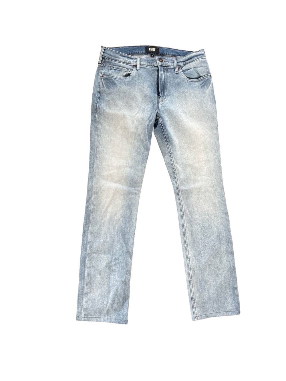 PAIGE Men’s Federal Light Blue Straight Slim Jeans Size 32